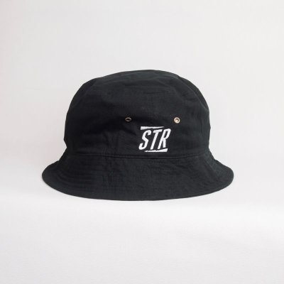 画像1: 【STRUCTURE】　STR MARK HAT BLACK
