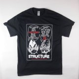 【STRUCTURE】　BASS REAPER TEE　BLACK