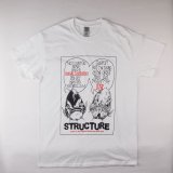 【STRUCTURE】　BASS REAPER TEE　WHITE