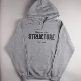【STRUCTURE】　CLASSIC LOGO PULLOVER HOODED GRAY