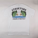 【STRUCTURE】 FISHING EVERYDAY TEE　WHITE