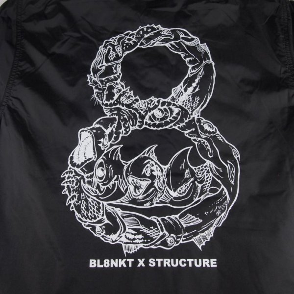 画像4: 【STRUCTURE】BLANKxSTR　COACH　JKT　BLACK (4)