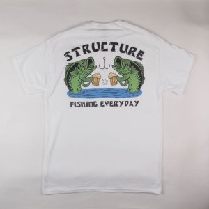 画像: 【STRUCTURE】 FISHING EVERYDAY TEE　WHITE